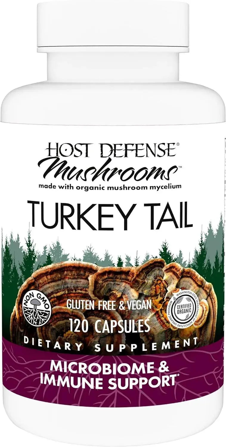 HOST DEFENSE - Host Defense Turkey Tail 120 Capsulas - The Red Vitamin MX - Suplementos Alimenticios - {{ shop.shopifyCountryName }}