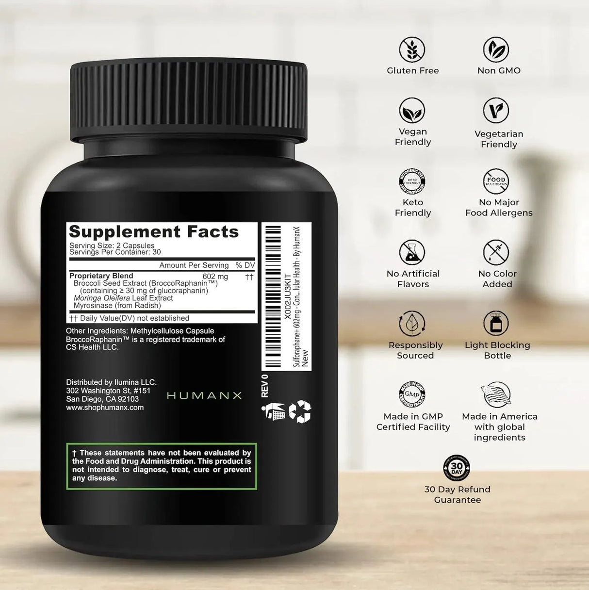 HUMANX - HUMANX Sulforaphane+ 602Mg. 60 Capsulas - The Red Vitamin MX - Suplementos Alimenticios - {{ shop.shopifyCountryName }}