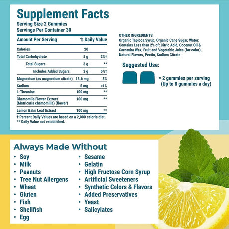 HYLAND´S - Hyland’s Stress Busters L-Theanine, Chamomile and Lemon Balm 60 Gomitas - The Red Vitamin MX - Suplementos Alimenticios - {{ shop.shopifyCountryName }}