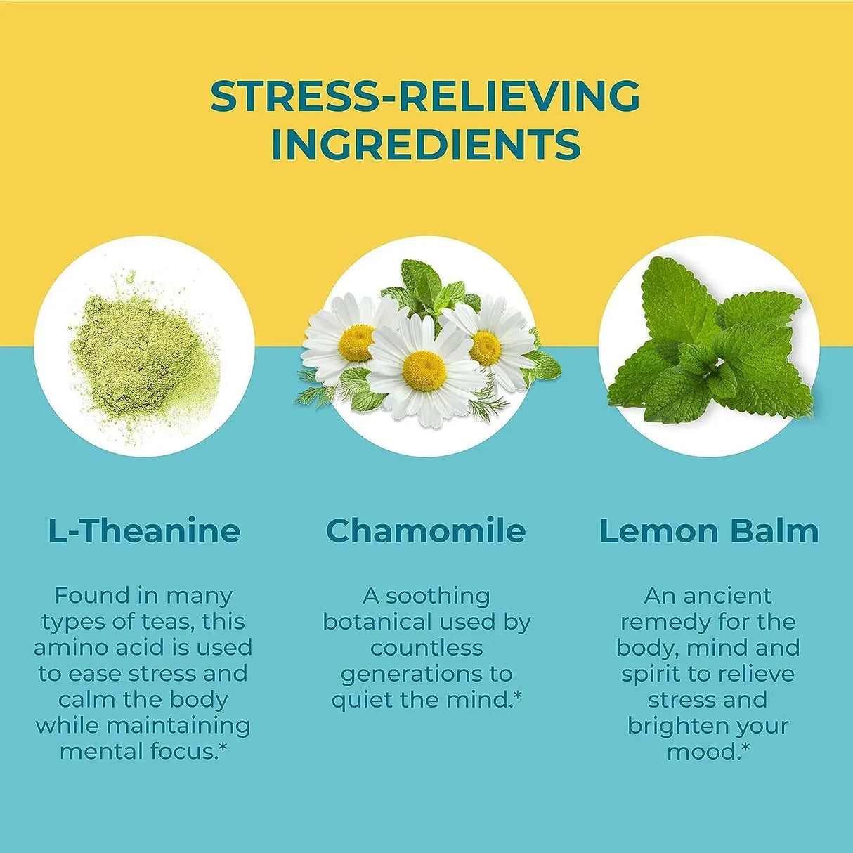 HYLAND´S - Hyland’s Stress Busters L-Theanine, Chamomile and Lemon Balm 60 Gomitas - The Red Vitamin MX - Suplementos Alimenticios - {{ shop.shopifyCountryName }}