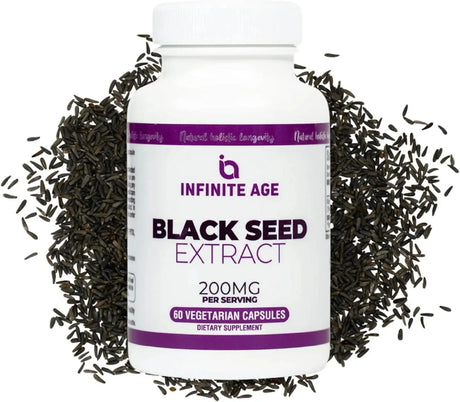 INFINITE AGE - INFINITE AGE Dry Organic Black Seed Oil Extract 200Mg. 60 Capsulas - The Red Vitamin MX - Suplementos Alimenticios - {{ shop.shopifyCountryName }}