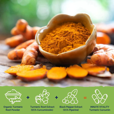 INNATE VITALITY - Innate Vitality Turmeric Curcumin 1800Mg. 90 Capsulas - The Red Vitamin MX - Suplementos Alimenticios - {{ shop.shopifyCountryName }}