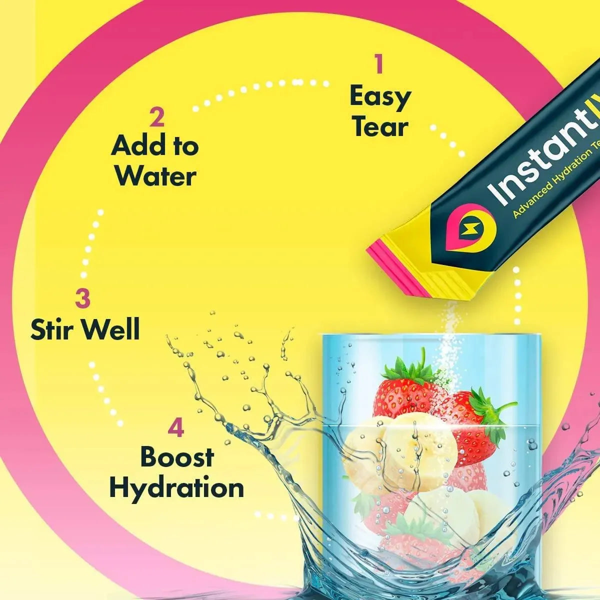 INSTANTIV - Instant IV Electrolytes Powder Drink Mix Strawberry Banana 16 Paquetes - The Red Vitamin MX - Suplementos Alimenticios - {{ shop.shopifyCountryName }}