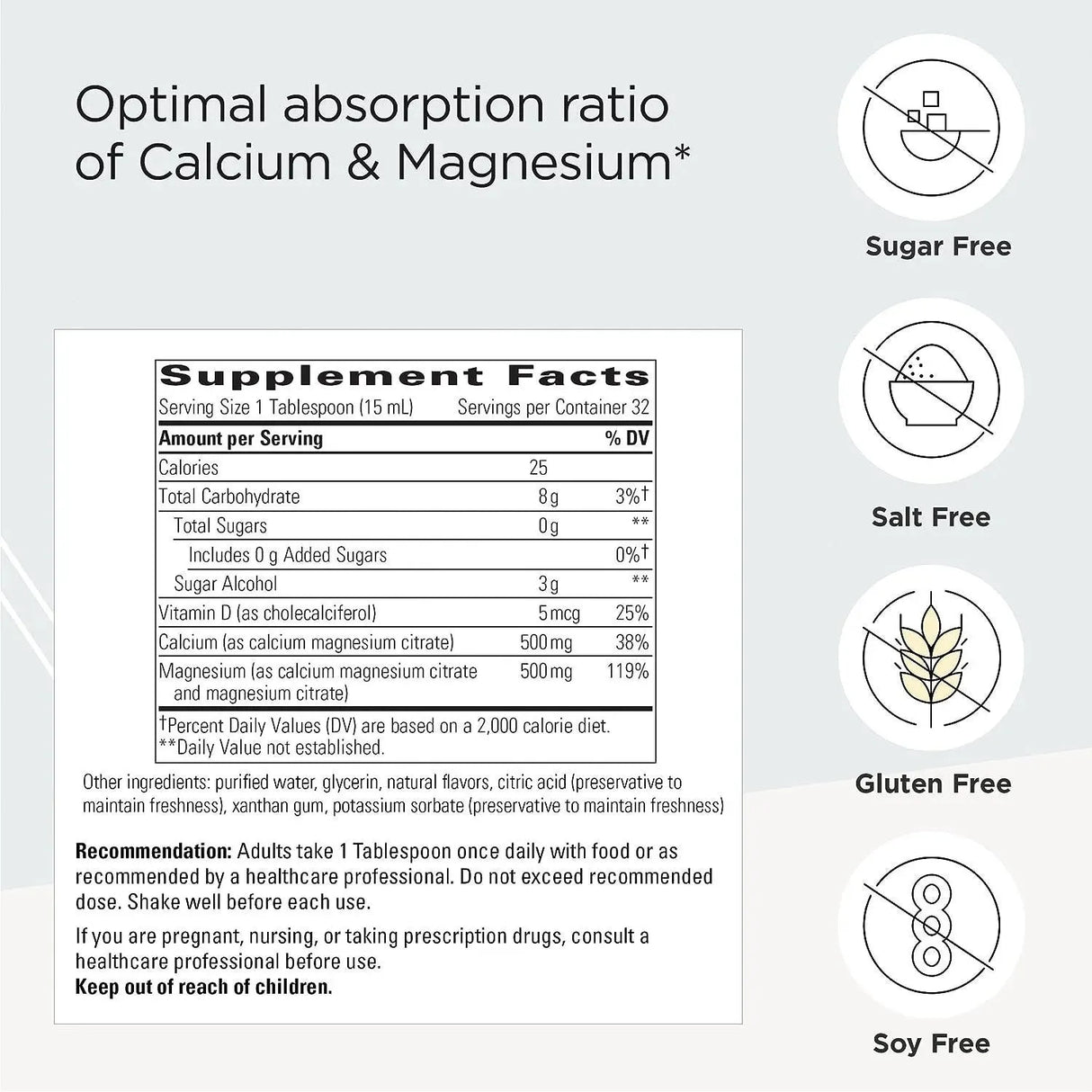 INTEGRATIVE THERAPEUTICS - Integrative Therapeutics Liquid Calcium Magnesium 480Ml. - The Red Vitamin MX - Suplementos Alimenticios - {{ shop.shopifyCountryName }}