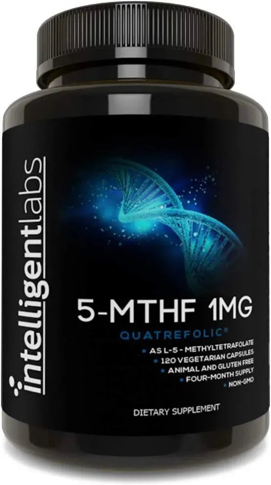 INTELLIGENT LABS - Intelligent Labs 1Mg. 5-MTHF Methylfolate 120 Capsulas - The Red Vitamin MX - Suplementos Alimenticios - {{ shop.shopifyCountryName }}