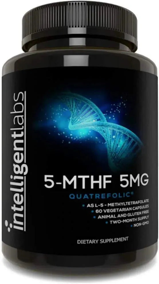 INTELLIGENT LABS - Intelligent Labs 5Mg. MTHF L-5-Methyltetrahydrofolate 60 Capsulas - The Red Vitamin MX - Suplementos Alimenticios - {{ shop.shopifyCountryName }}