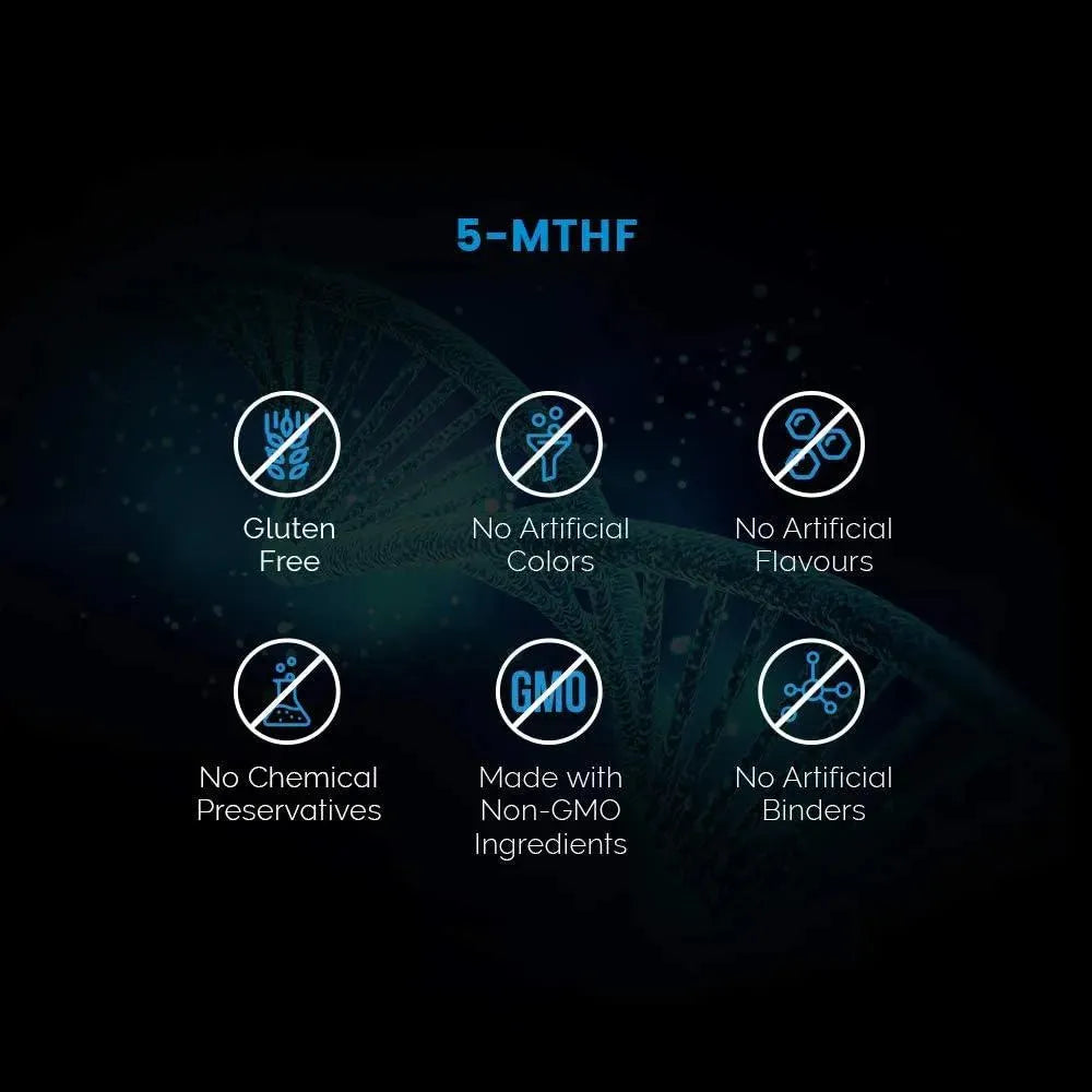 INTELLIGENT LABS - Intelligent Labs 5Mg. MTHF L-5-Methyltetrahydrofolate 60 Capsulas - The Red Vitamin MX - Suplementos Alimenticios - {{ shop.shopifyCountryName }}