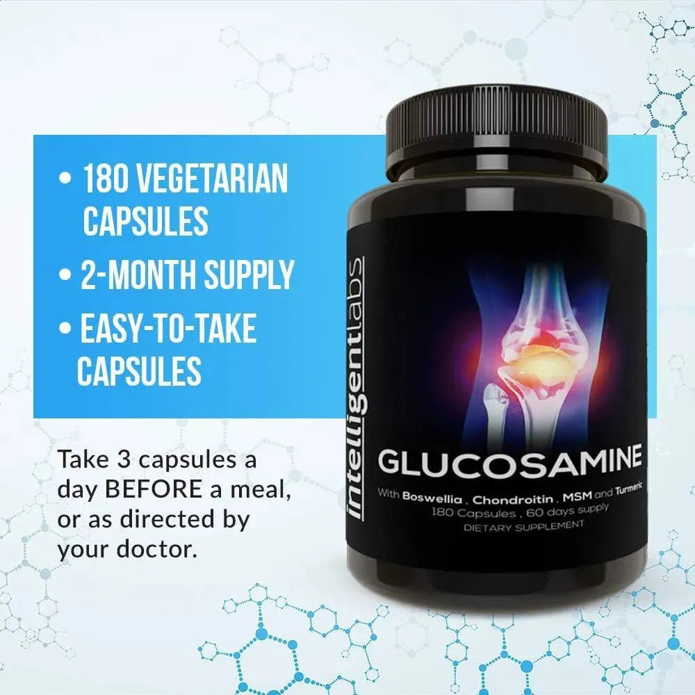 INTELLIGENT LABS - Intelligent Labs Glucosamine and Chondroitin 180 Capsulas - The Red Vitamin MX - Suplementos Alimenticios - {{ shop.shopifyCountryName }}