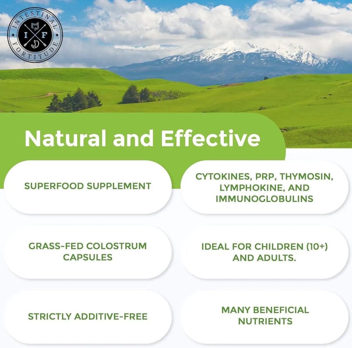 INTESTINAL FORTITUDE - Intestinal Fortitude Grass Fed New Zealand Cows Colostrum 500Mg. 60 Capsulas - The Red Vitamin MX - Suplementos Alimenticios - {{ shop.shopifyCountryName }}