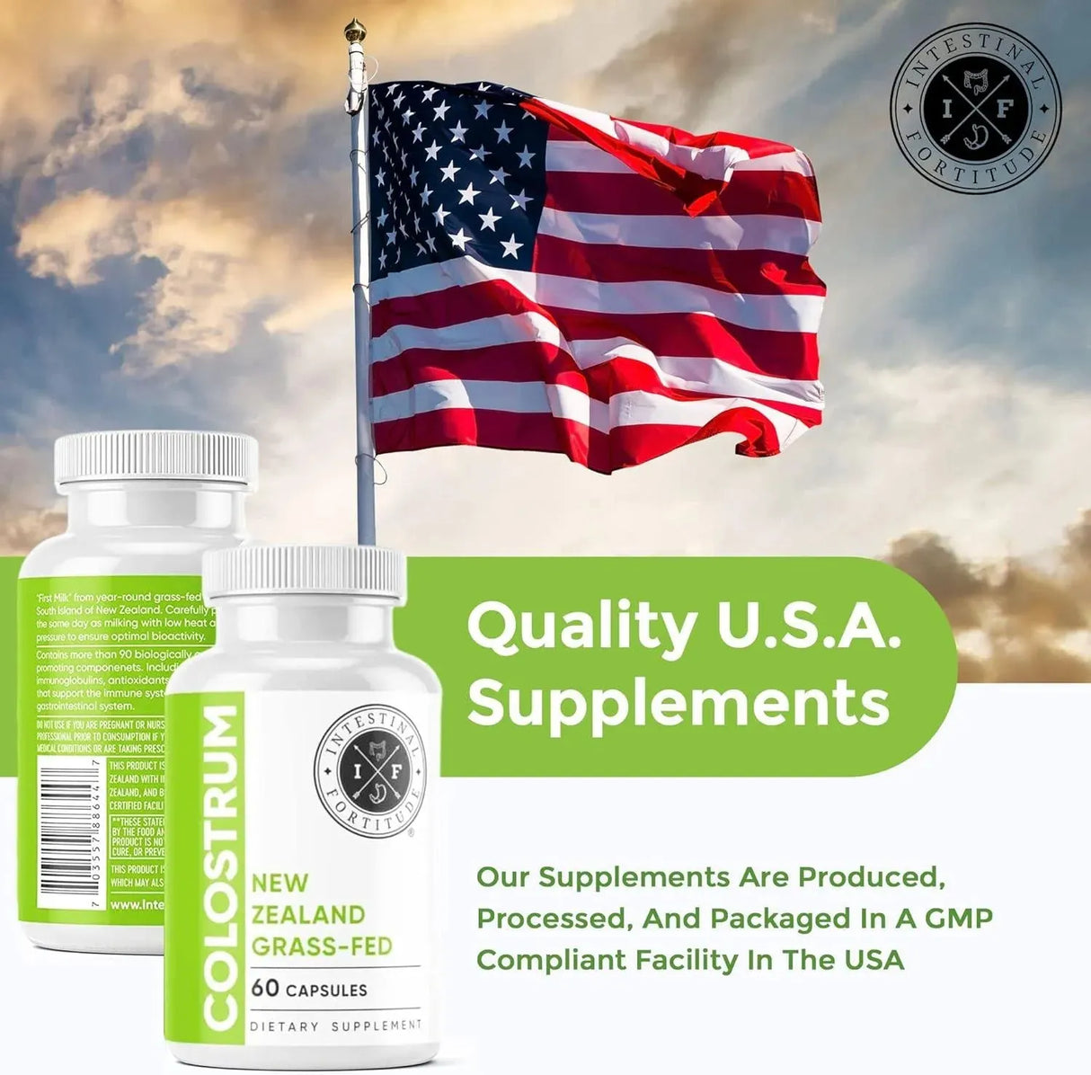 INTESTINAL FORTITUDE - Intestinal Fortitude Grass Fed New Zealand Cows Colostrum 500Mg. 60 Capsulas - The Red Vitamin MX - Suplementos Alimenticios - {{ shop.shopifyCountryName }}