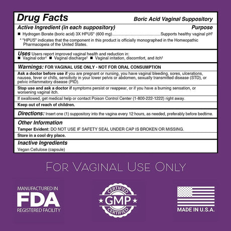 INTIMATE ROSE - Intimate Rose Boric Acid Suppositories 30 Supositorios + 7 Aplicadores - The Red Vitamin MX - Supositorios De Ácido Bórico - {{ shop.shopifyCountryName }}