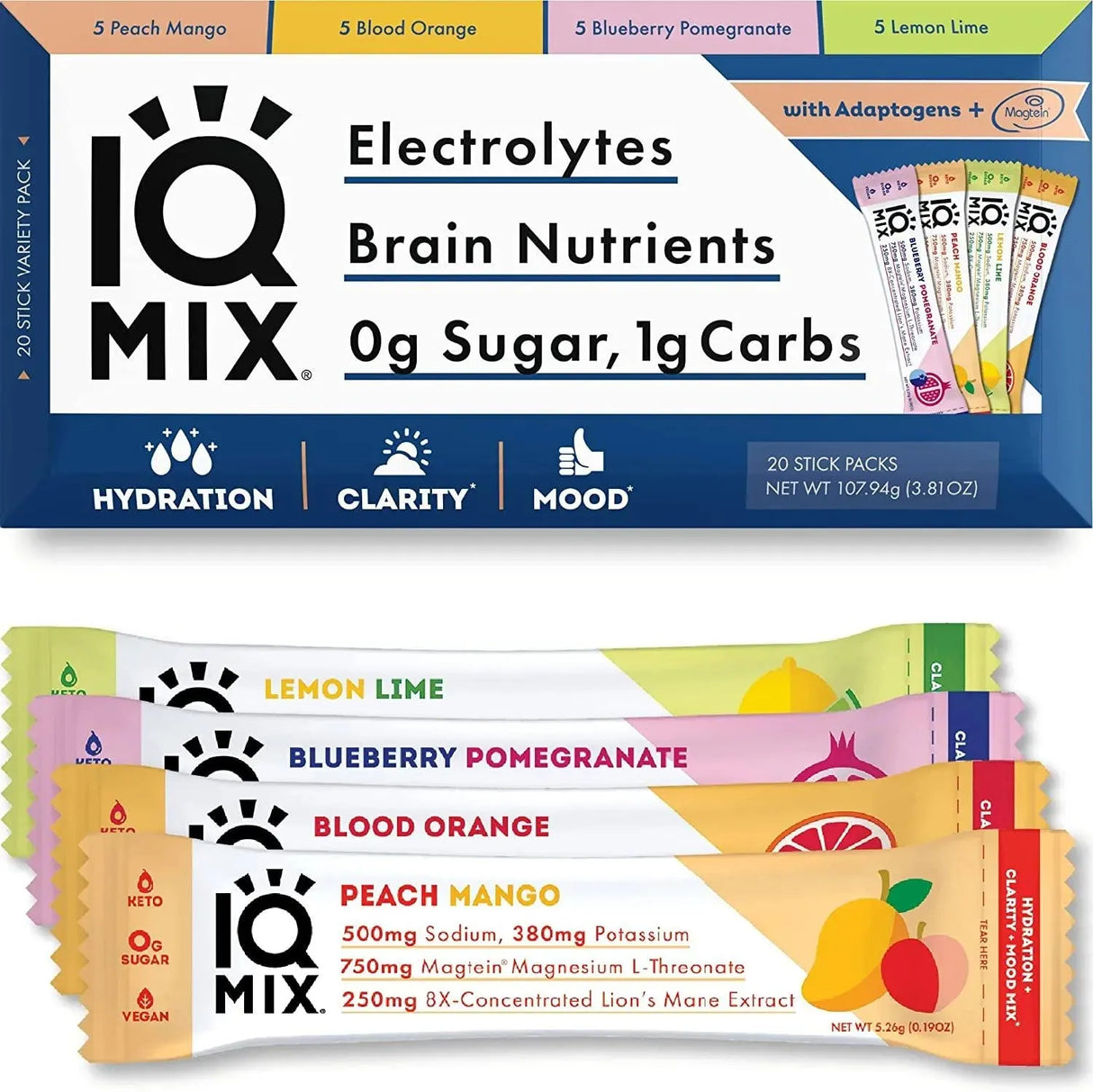 IQMIX - IQMIX Sugar Free Electrolytes Powder Packets 20 Paquetes - The Red Vitamin MX - Suplementos Alimenticios - {{ shop.shopifyCountryName }}