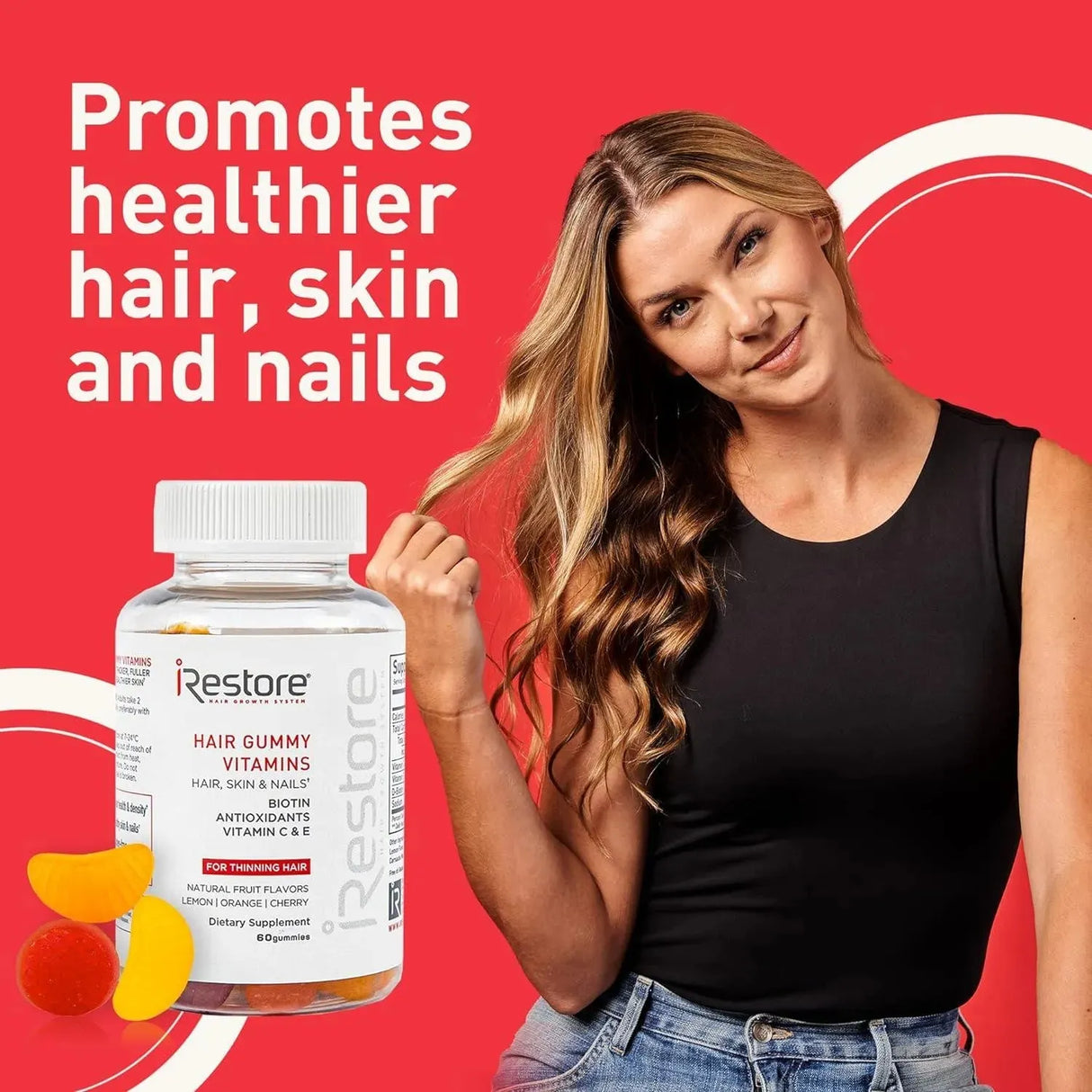 IRESTORE - iRestore Biotin Gummies with Vitamins for Healthy Hair Skin and Nails 60 Gomitas 3 Pack - The Red Vitamin MX - Suplementos Alimenticios - {{ shop.shopifyCountryName }}