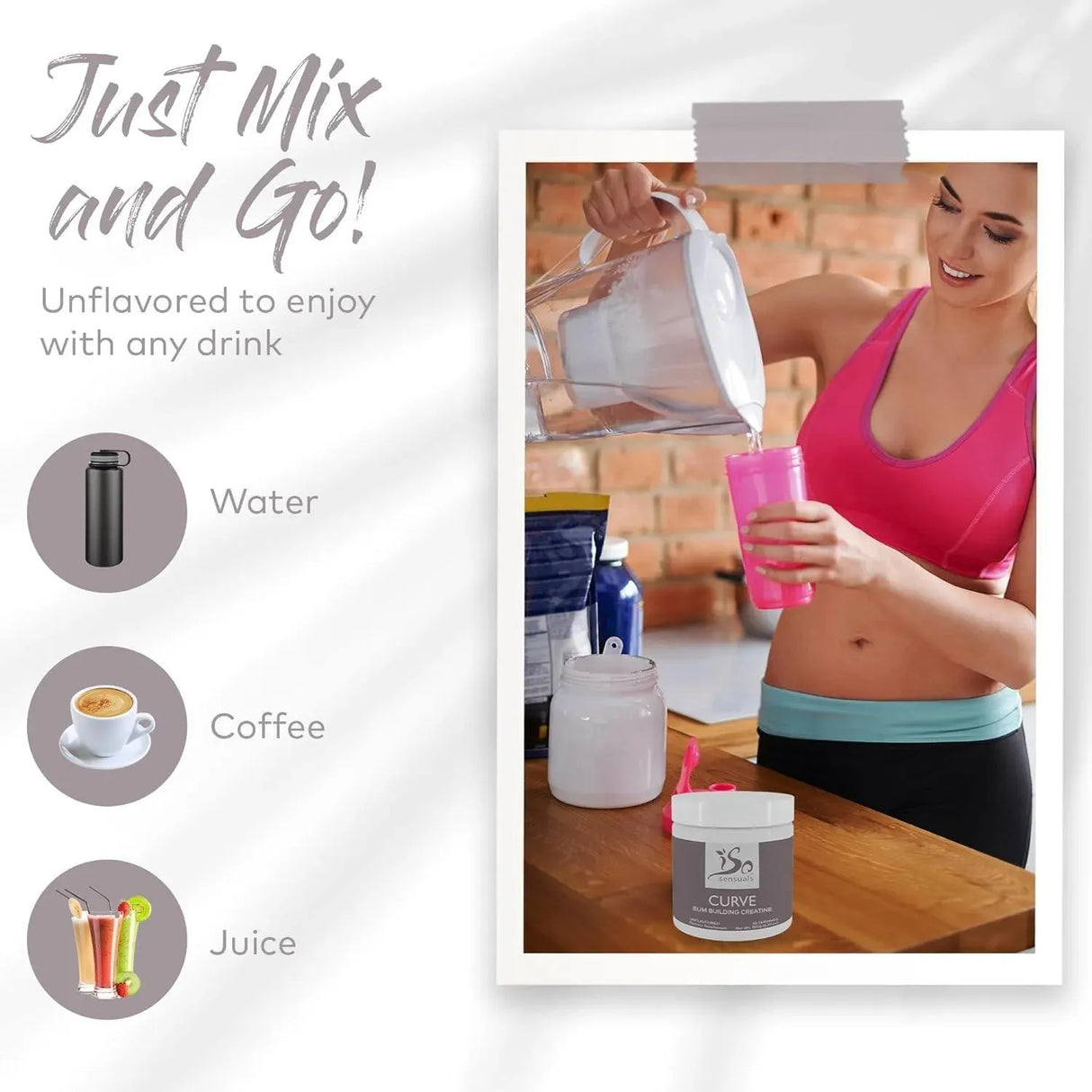 ISOSENSUALS - IsoSensuals Curve Bum Building Creatine 30 Servicios 150Gr. - The Red Vitamin MX - Suplementos Alimenticios - {{ shop.shopifyCountryName }}