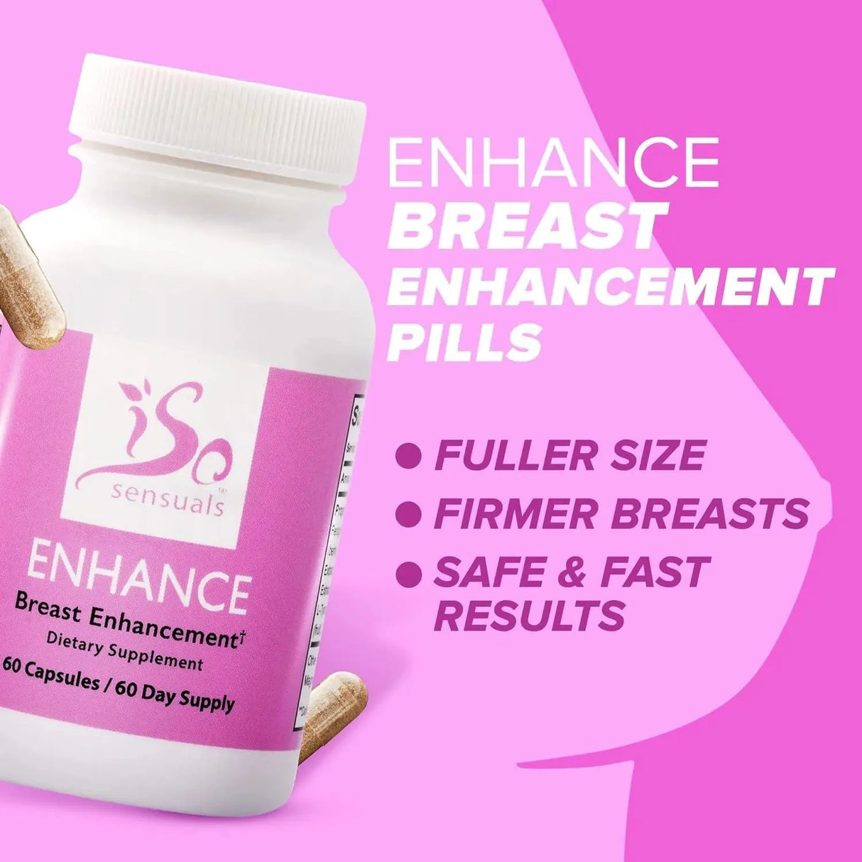 ISOSENSUALS - IsoSensuals Enhance Breast Enlargement Pills 60 Capsulas - The Red Vitamin MX - Suplementos Alimenticios - {{ shop.shopifyCountryName }}