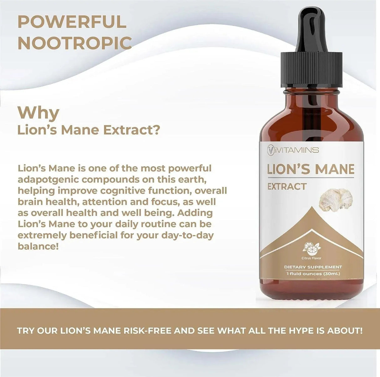 IVITAMINS - IVitamins Lions Mane Supplement 30Ml. 2 Pack - The Red Vitamin MX - Suplementos Alimenticios - {{ shop.shopifyCountryName }}