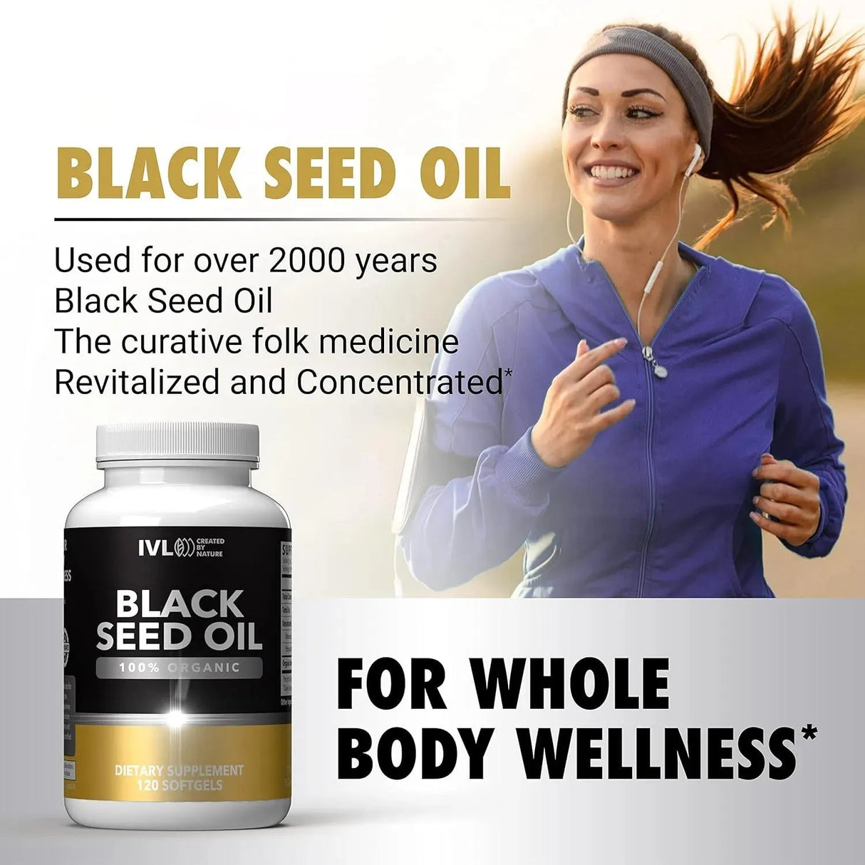 IVL - IVL Organic Black Seed Oil 1000Mg. 120 Capsulas Blandas - The Red Vitamin MX - Suplementos Alimenticios - {{ shop.shopifyCountryName }}