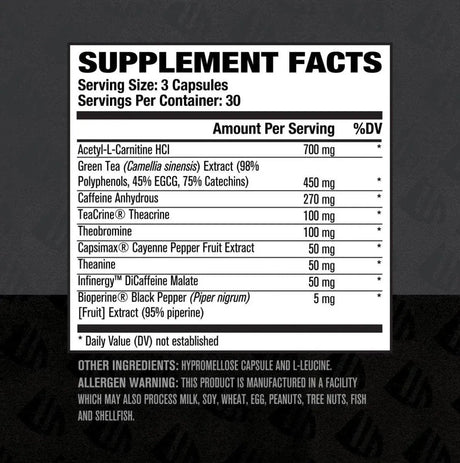 JACKED FACTORY - Burn XT Black Thermogenic Fat Burner 90 Capsulas - The Red Vitamin MX - Suplementos Alimenticios - {{ shop.shopifyCountryName }}