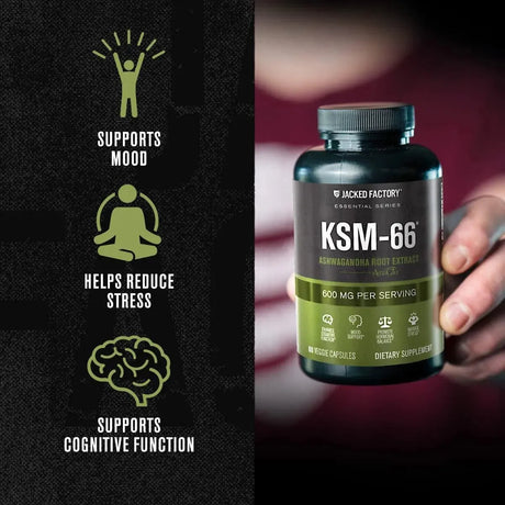 JACKED FACTORY - Jacked Factory Ashwagandha Root Extract KSM-66 600Mg. 60 Capsulas - The Red Vitamin MX - Suplementos Alimenticios - {{ shop.shopifyCountryName }}