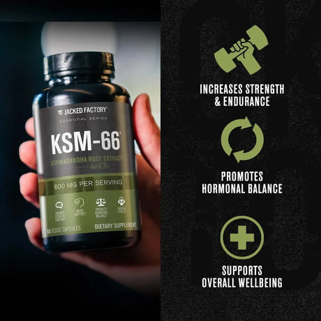 JACKED FACTORY - Jacked Factory Ashwagandha Root Extract KSM-66 600Mg. 60 Capsulas - The Red Vitamin MX - Suplementos Alimenticios - {{ shop.shopifyCountryName }}