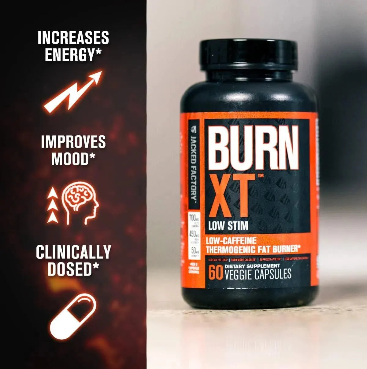 JACKED FACTORY - Jacked Factory Burn-XT Low Caffeine Low Stim 60 Capsulas - The Red Vitamin MX - Suplementos Alimenticios - {{ shop.shopifyCountryName }}