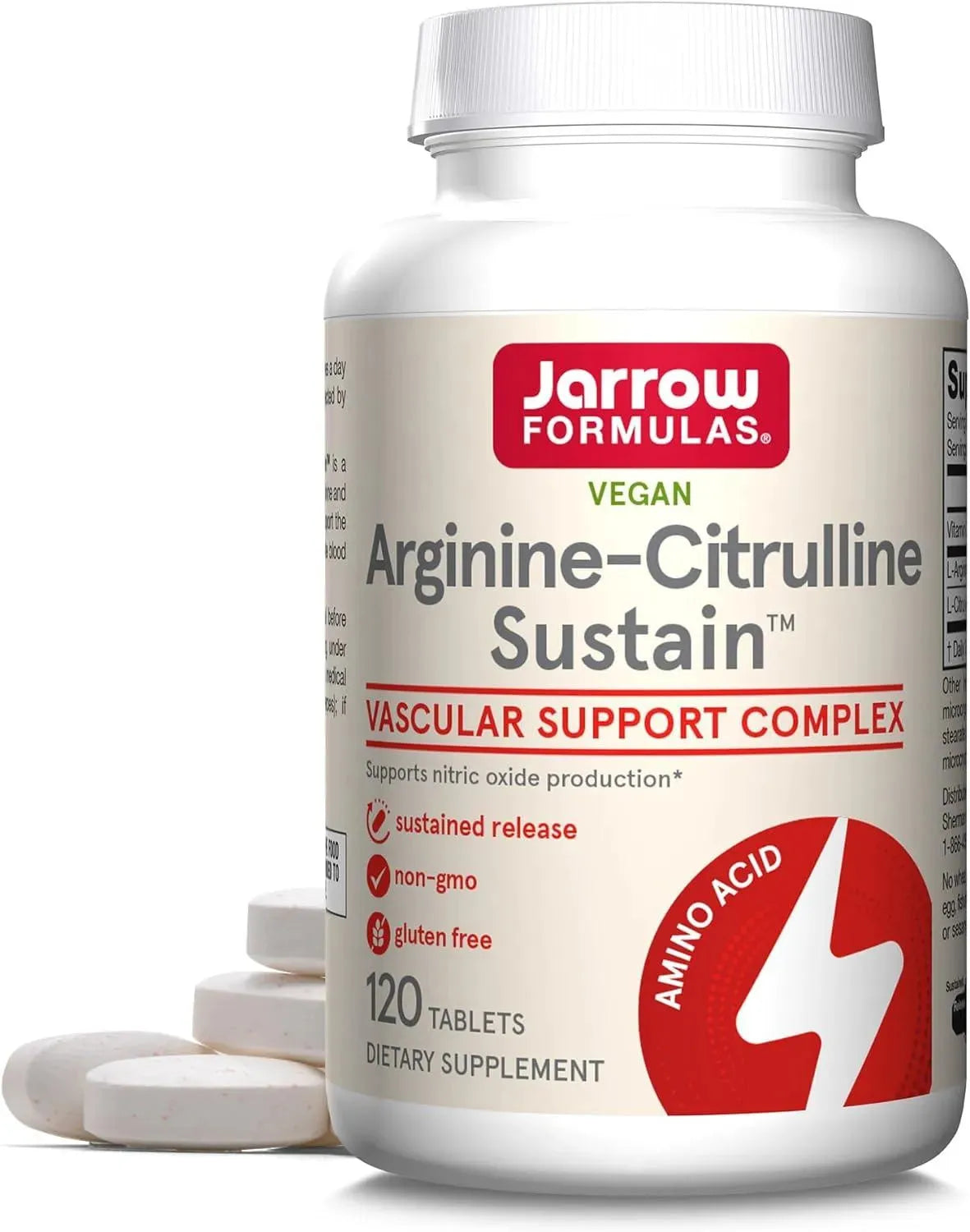 JARROW FORMULAS - Jarrow Formulas Arginine-Citrulline Sustain 120 Tabletas - The Red Vitamin MX - Suplementos Alimenticios - {{ shop.shopifyCountryName }}