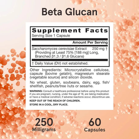 JARROW FORMULAS - Jarrow Formulas Beta Glucan 250Mg. 60 Capsulas - The Red Vitamin MX - Suplementos Alimenticios - {{ shop.shopifyCountryName }}