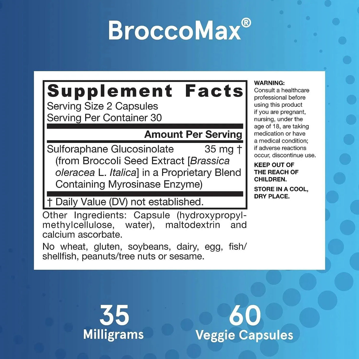 JARROW FORMULAS - Jarrow Formulas BroccoMax Sulforaphane Generator 35Mg. 60 Capsulas - The Red Vitamin MX - Suplementos Alimenticios - {{ shop.shopifyCountryName }}