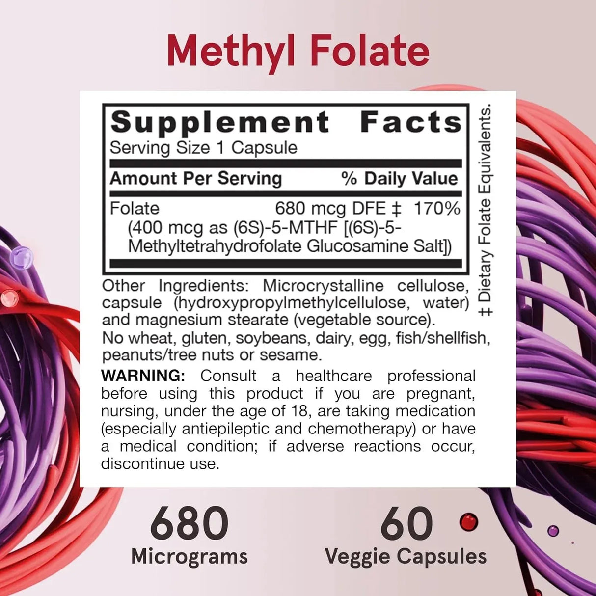JARROW FORMULAS - Jarrow Formulas Extra Strength Methyl Folate 400mcg 60 Capsulas - The Red Vitamin MX - Suplementos Alimenticios - {{ shop.shopifyCountryName }}