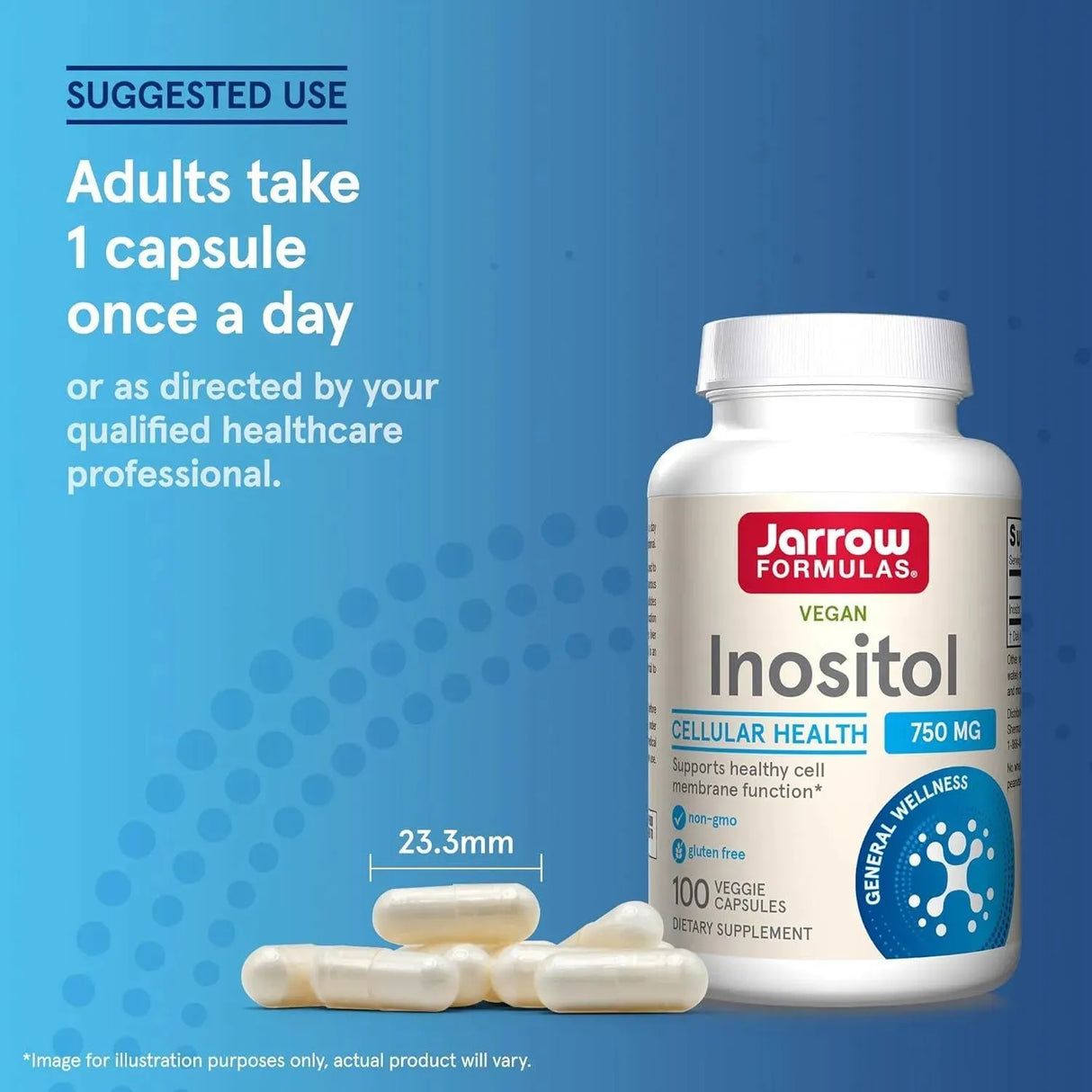 JARROW FORMULAS - Jarrow Formulas Inositol 750Mg. 100 Capsulas - The Red Vitamin MX - Suplementos Alimenticios - {{ shop.shopifyCountryName }}