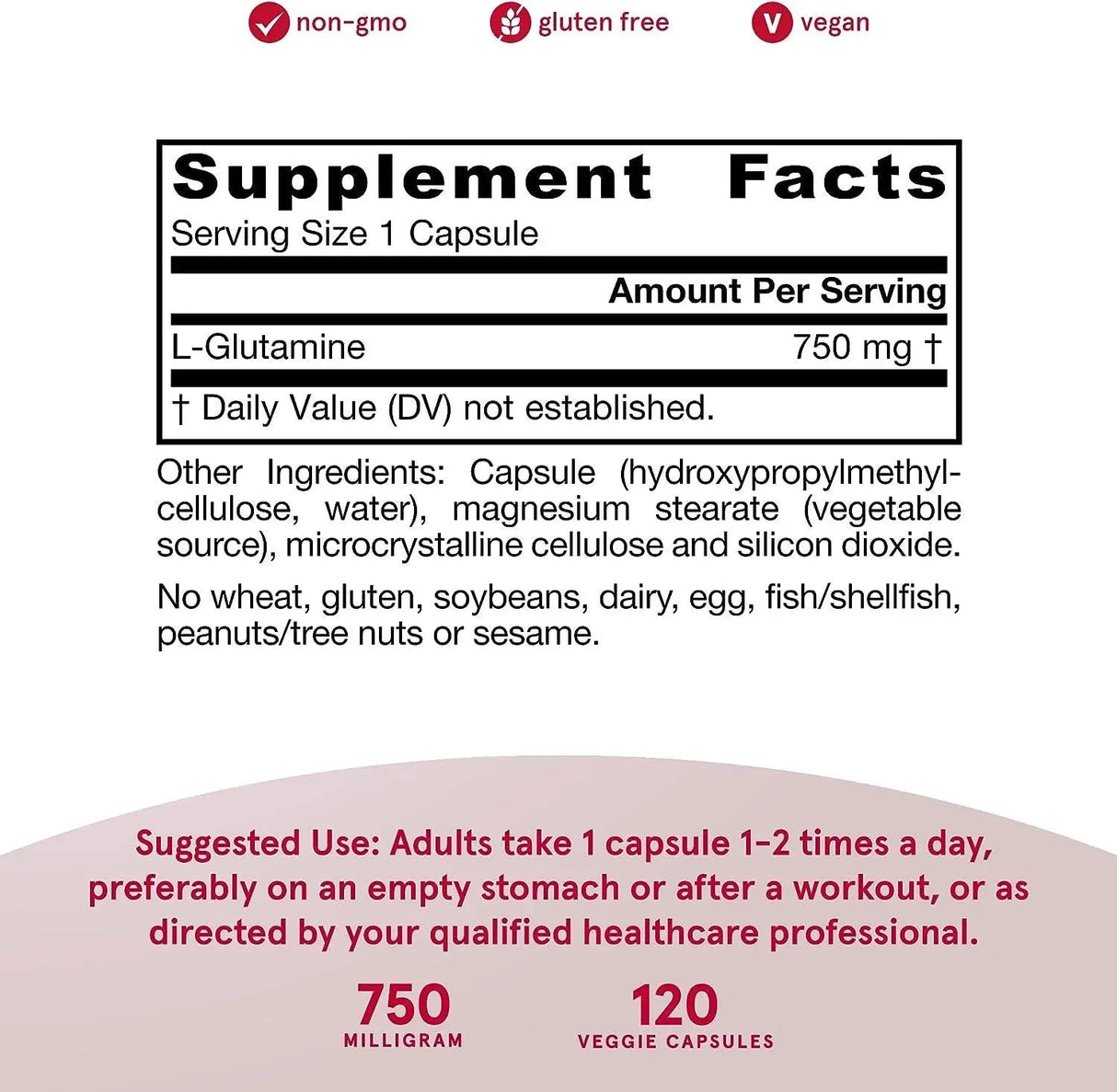 JARROW FORMULAS - Jarrow Formulas L-Glutamine 120 Capsulas - The Red Vitamin MX - Suplementos Alimenticios - {{ shop.shopifyCountryName }}