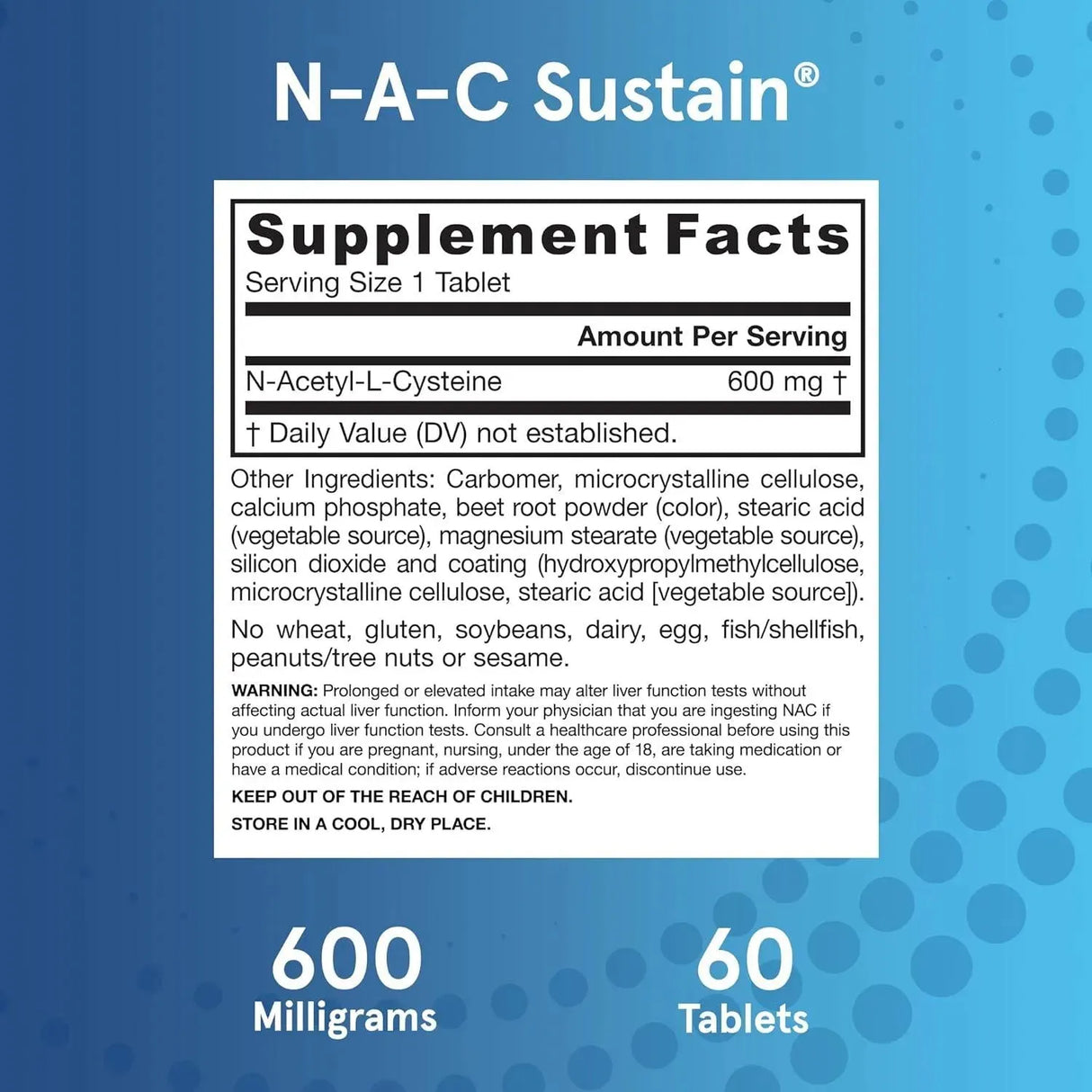 JARROW FORMULAS - Jarrow Formulas N-A-C Sustain 600Mg. 60 Tabletas - The Red Vitamin MX - Suplementos Alimenticios - {{ shop.shopifyCountryName }}