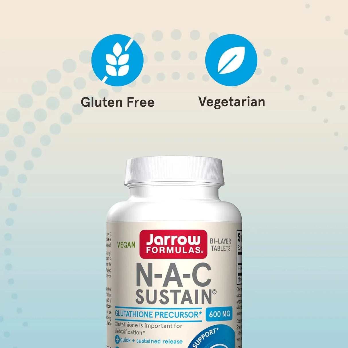 JARROW FORMULAS - Jarrow Formulas N-A-C Sustain 600Mg. 60 Tabletas - The Red Vitamin MX - Suplementos Alimenticios - {{ shop.shopifyCountryName }}