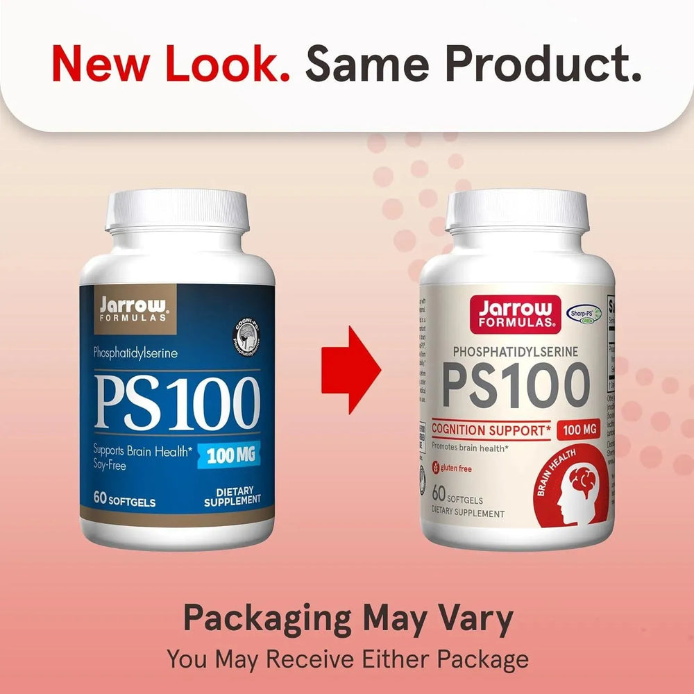 JARROW FORMULAS - Jarrow Formulas PS100 Phosphatidylserine 100Mg. 60 Capsulas Blandas - The Red Vitamin MX - Suplementos Alimenticios - {{ shop.shopifyCountryName }}