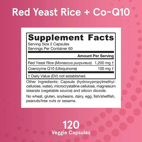 JARROW FORMULAS - Jarrow Formulas Red Yeast Rice 120 Capsulas - The Red Vitamin MX - Suplementos Alimenticios - {{ shop.shopifyCountryName }}