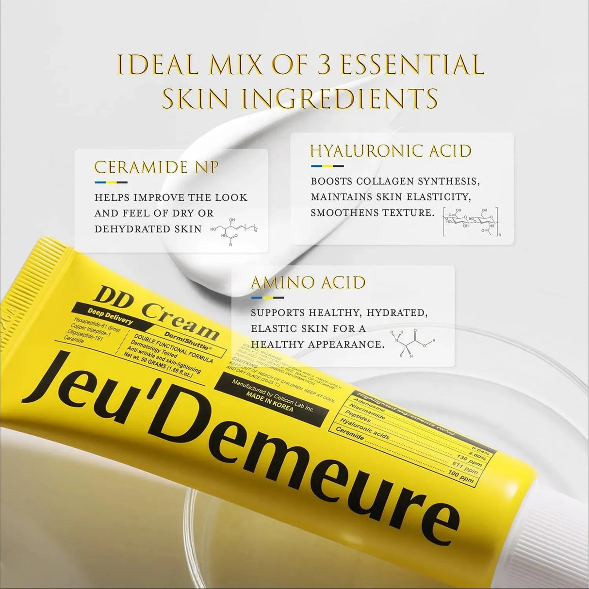 JEU'DEMEURE - JEU'DEMEURE Ceramide Intensive Face and Neck Moisturizer 1.69 Fl.Oz. - The Red Vitamin MX - Cremas Corporales - {{ shop.shopifyCountryName }}