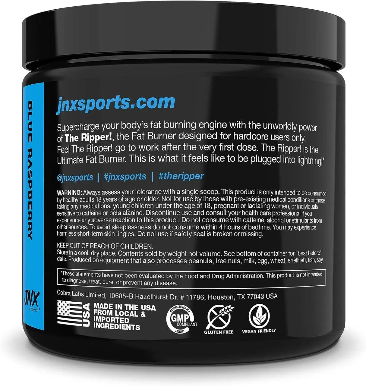 JNX SPORTS - JNX SPORTS The Ripper! Shredding Thermogenic Fat Burner Blue Raspberry 30 Servicios - The Red Vitamin MX - Suplementos Alimenticios - {{ shop.shopifyCountryName }}