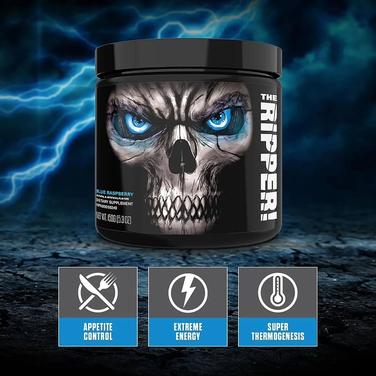 JNX SPORTS - JNX SPORTS The Ripper! Shredding Thermogenic Fat Burner Blue Raspberry 30 Servicios - The Red Vitamin MX - Suplementos Alimenticios - {{ shop.shopifyCountryName }}