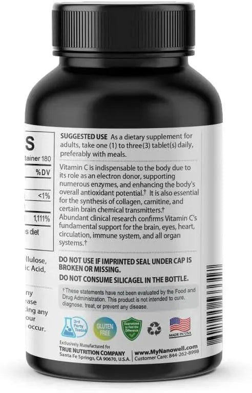 JUST NATURAL - Just Natural Acerola Cherry Vitamin C 1000Mg. 180 Tabletas 3 Pack - The Red Vitamin MX - Suplementos Alimenticios - {{ shop.shopifyCountryName }}