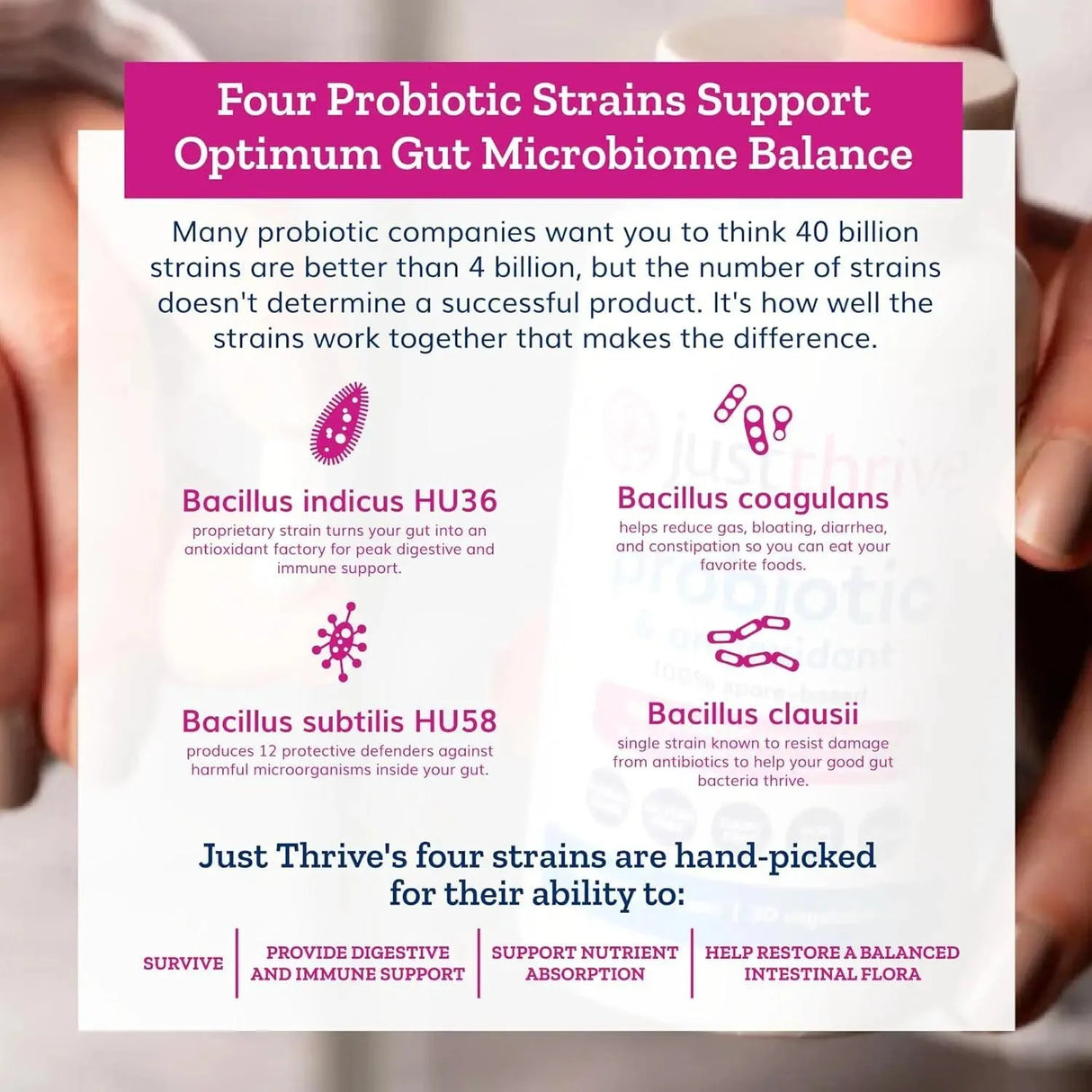 JUST THRIVE - Just Thrive Probiotic & Antioxidant 30 Capsulas - The Red Vitamin MX - Suplementos Alimenticios - {{ shop.shopifyCountryName }}