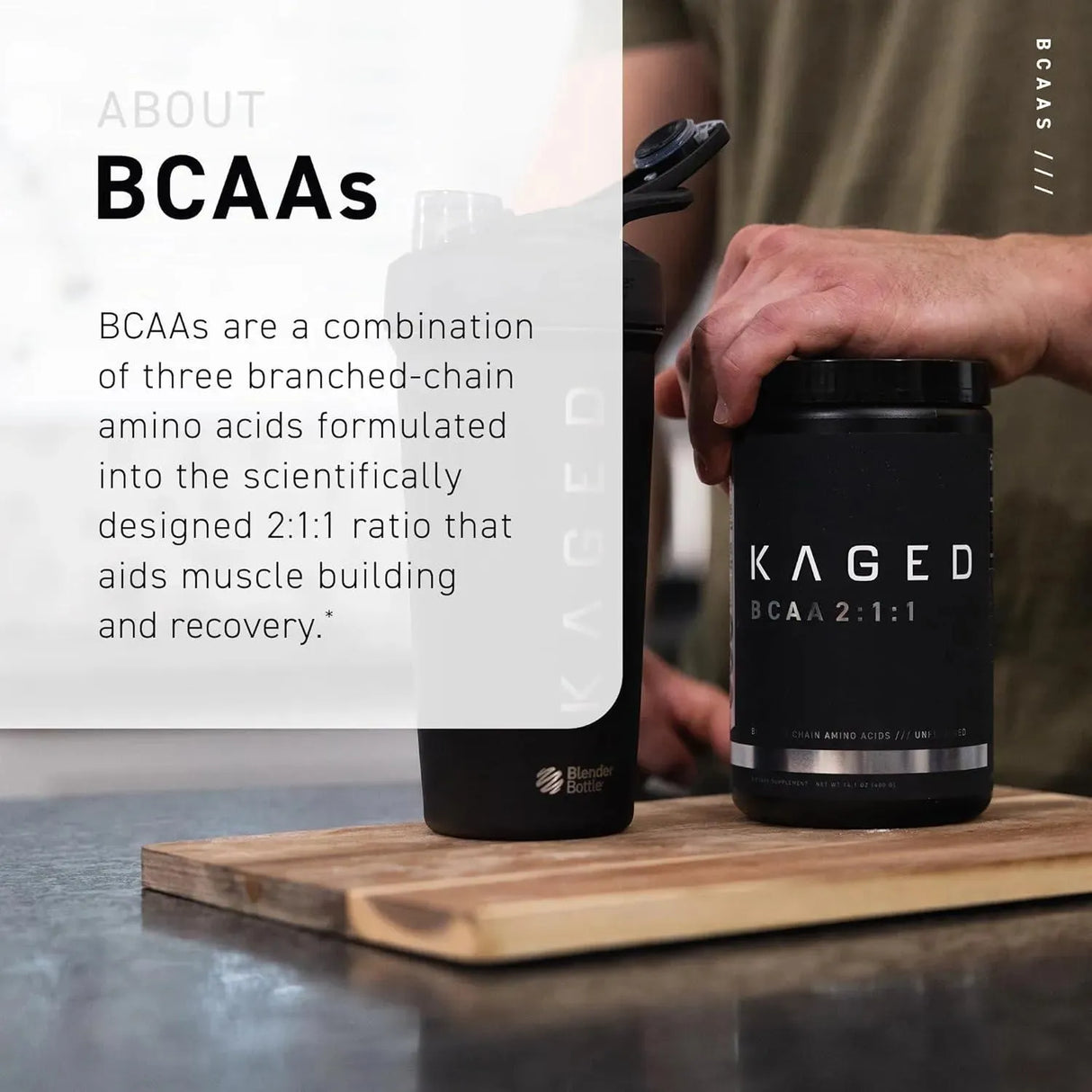 KAGED MUSCLE - Kaged BCAA Powder 72 Servicios 400Gr. - The Red Vitamin MX - Suplementos Alimenticios - {{ shop.shopifyCountryName }}