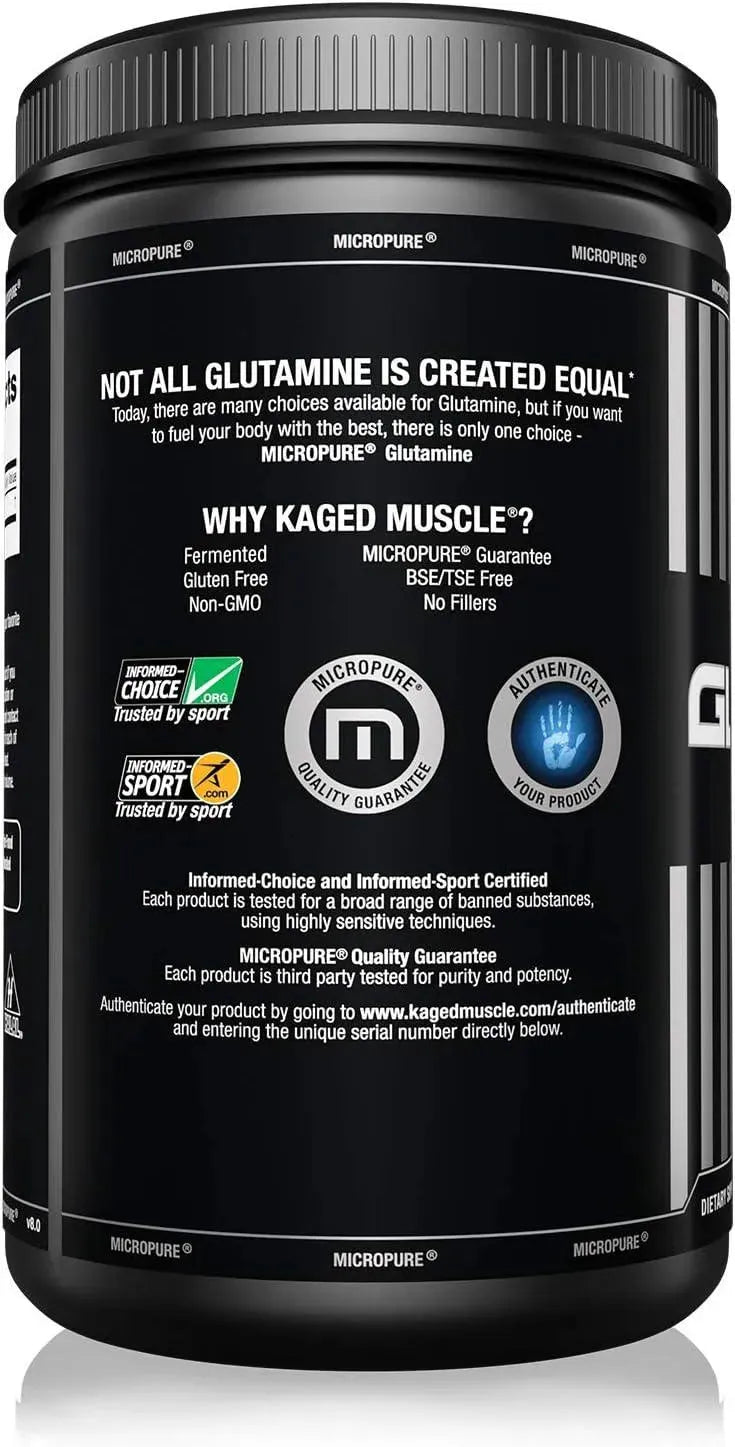 KAGED MUSCLE - Kaged L-Glutamine Powder 500Gr. - The Red Vitamin MX - Suplementos Alimenticios - {{ shop.shopifyCountryName }}