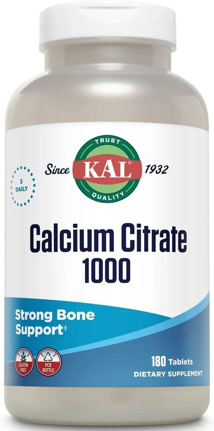 KAL - KAL Calcium Citrate 1000Mg. 180 Tabletas - The Red Vitamin MX - Suplementos Alimenticios - {{ shop.shopifyCountryName }}