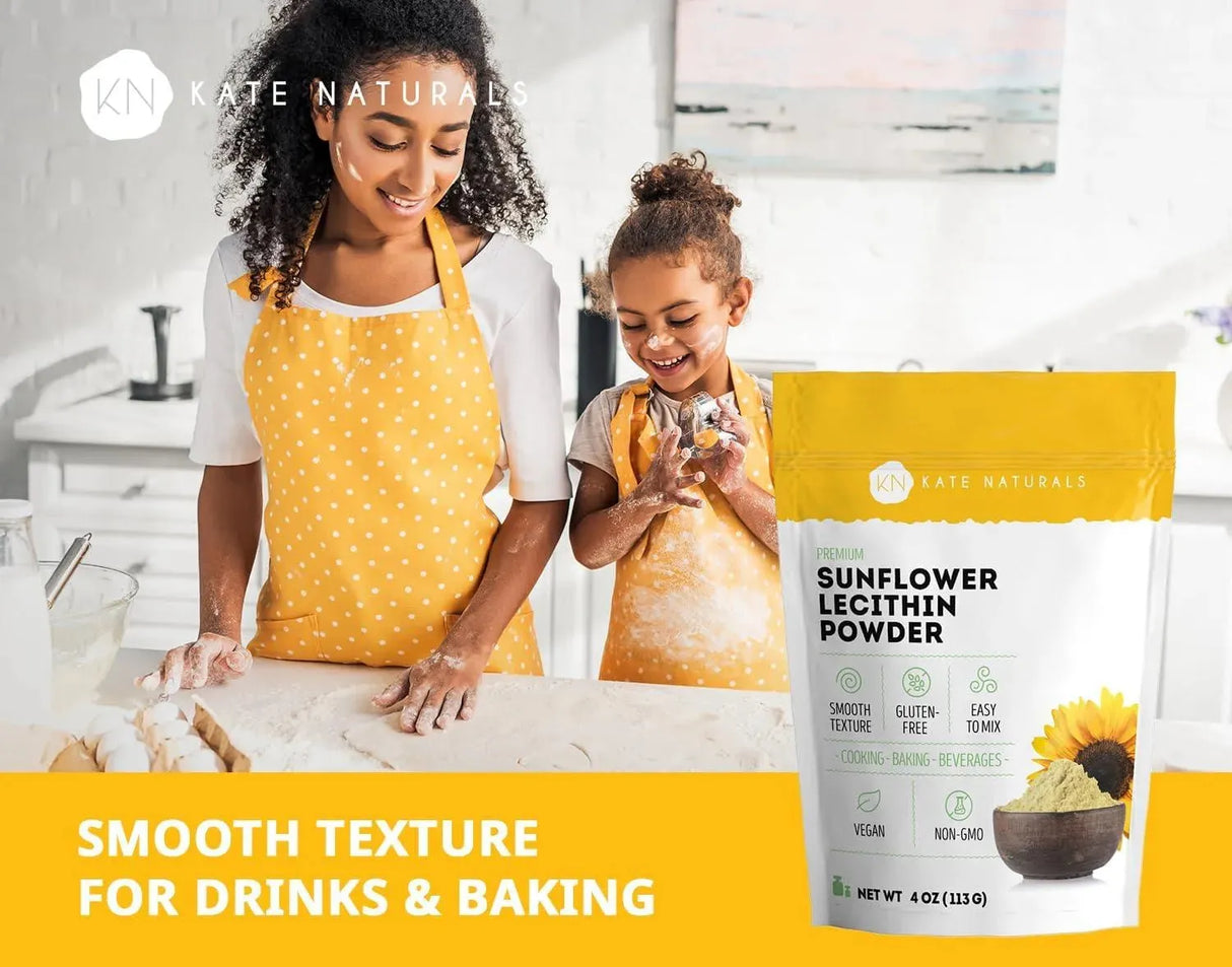 KATE NATURALS - Kate Naturals Sunflower Lecithin Powder 113Gr. - The Red Vitamin MX - Suplementos Alimenticios - {{ shop.shopifyCountryName }}