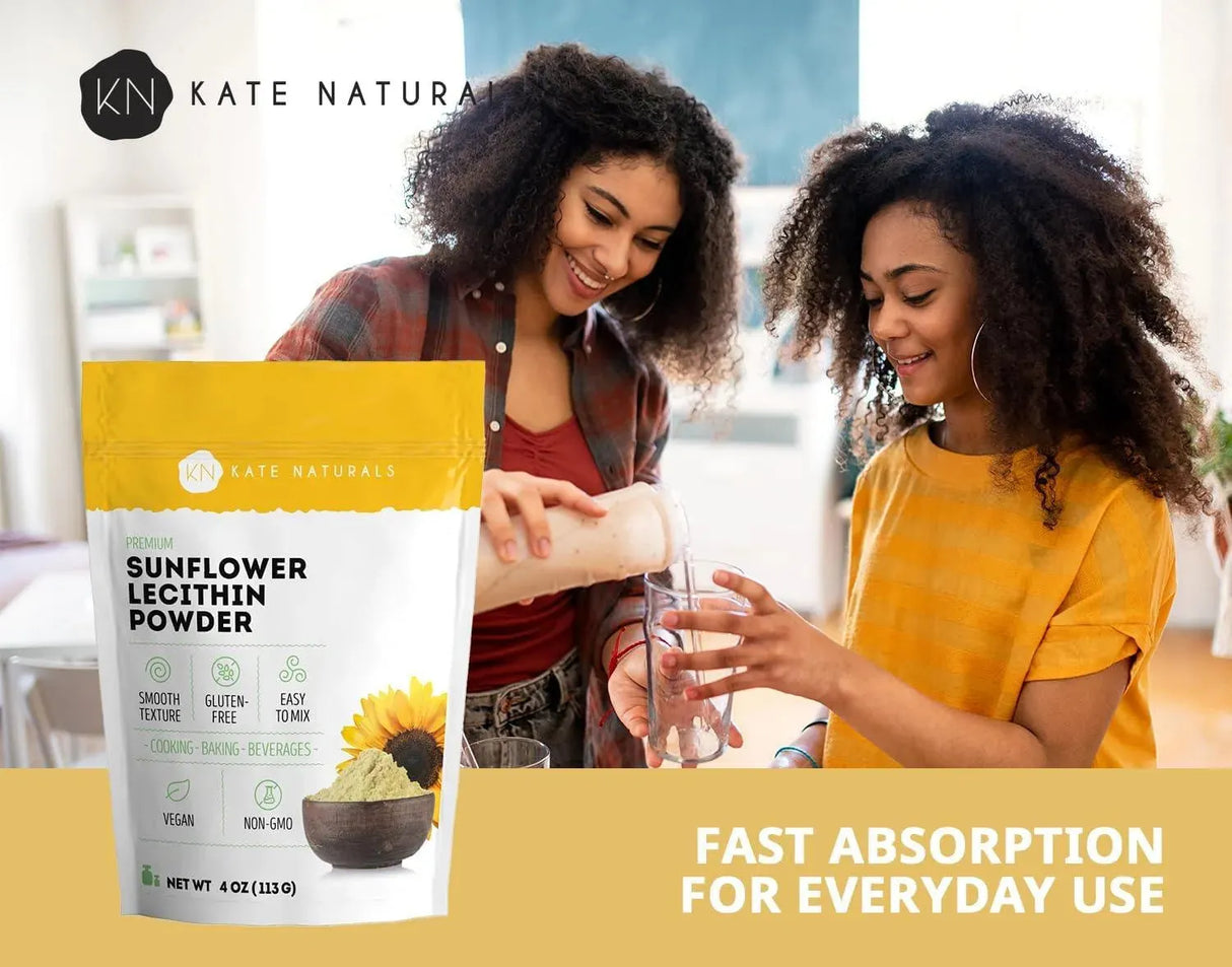 KATE NATURALS - Kate Naturals Sunflower Lecithin Powder 113Gr. - The Red Vitamin MX - Suplementos Alimenticios - {{ shop.shopifyCountryName }}