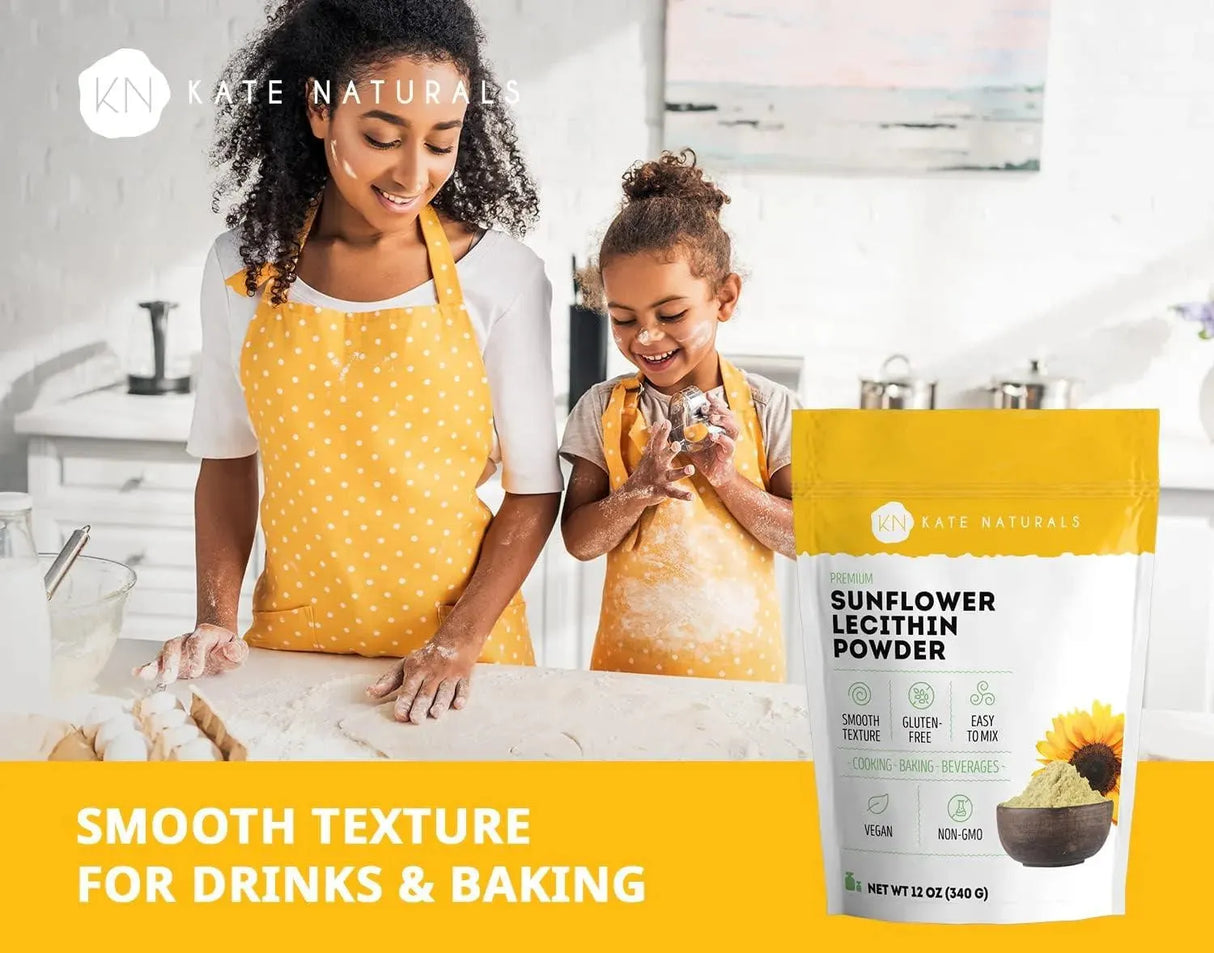 KATE NATURALS - Kate Naturals Sunflower Lecithin Powder 340Gr. - The Red Vitamin MX - Suplementos Alimenticios - {{ shop.shopifyCountryName }}