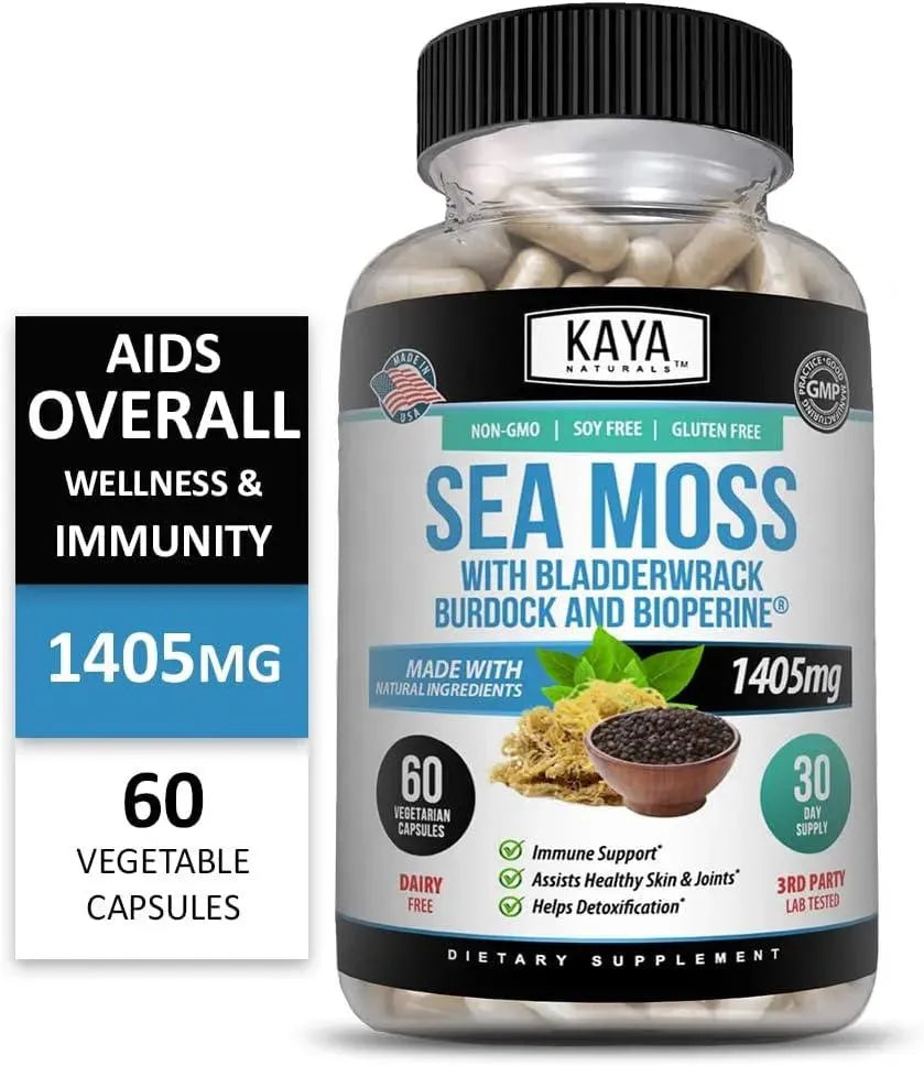 KAYA NATURALS - Kaya Naturals Sea Moss 60 Capsulas - The Red Vitamin MX - Suplementos Alimenticios - {{ shop.shopifyCountryName }}