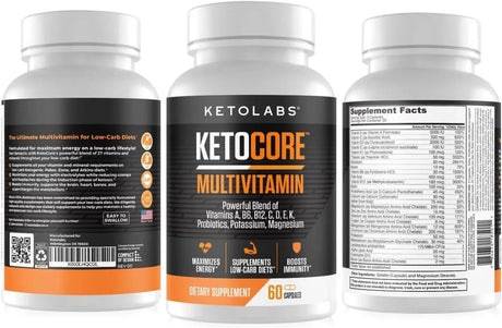 KETOLABS - Ketocore Keto Vitamins 60 Capsulas - The Red Vitamin MX - Suplementos Alimenticios - {{ shop.shopifyCountryName }}