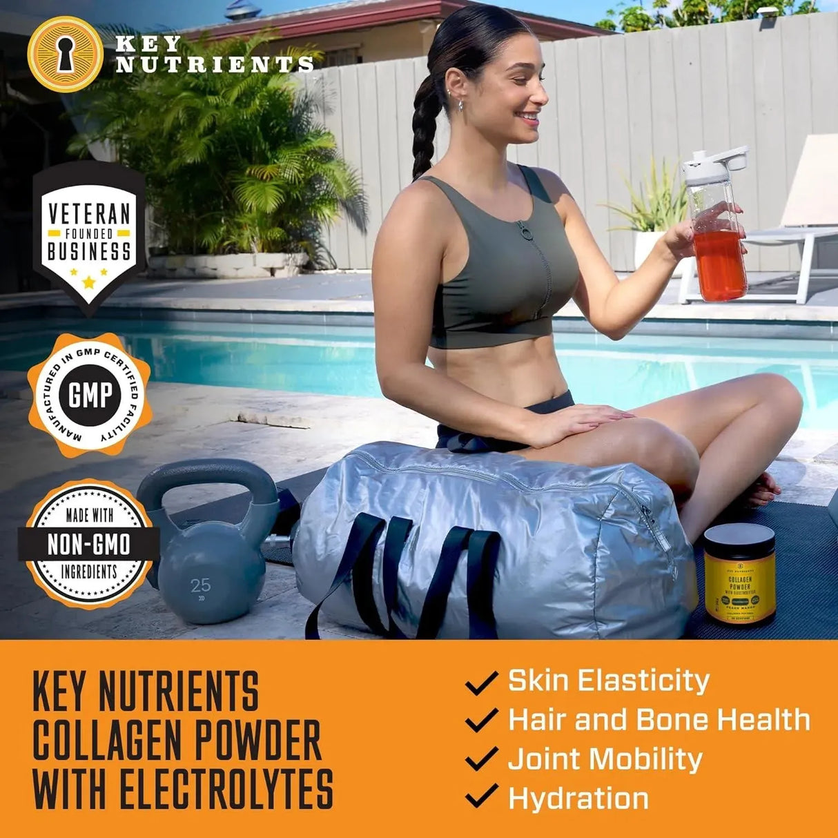 KEY NUTRIENTS - Key Nutrients Collagen Peptides with Electrolytes Powder 30 Servicios 454Gr. - The Red Vitamin MX - Suplementos Alimenticios - {{ shop.shopifyCountryName }}