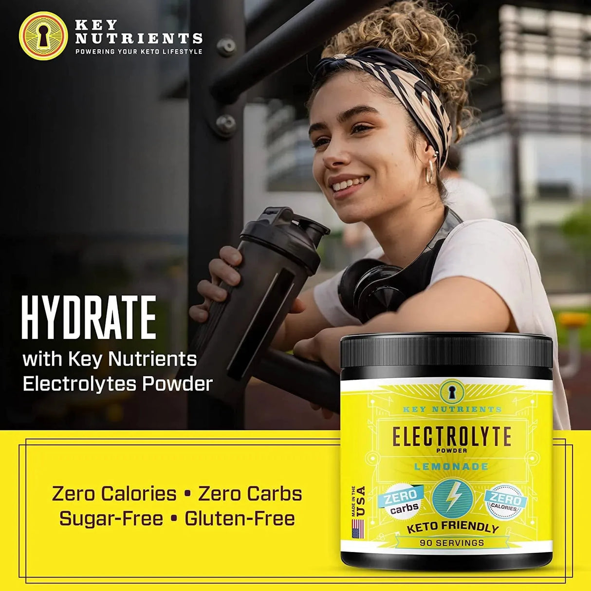 KEY NUTRIENTS - Key Nutrients Electrolytes Powder - Refreshing Lemonade Electrolyte Drink Mix 90 Servicios - The Red Vitamin MX - Suplementos Alimenticios - {{ shop.shopifyCountryName }}